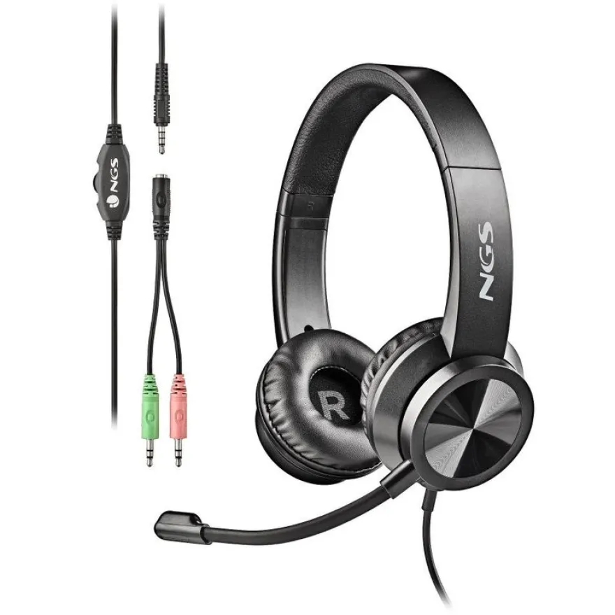 NGS MSX 11 Pro - Casque filaire avec micro - jack 3,5mm - noir