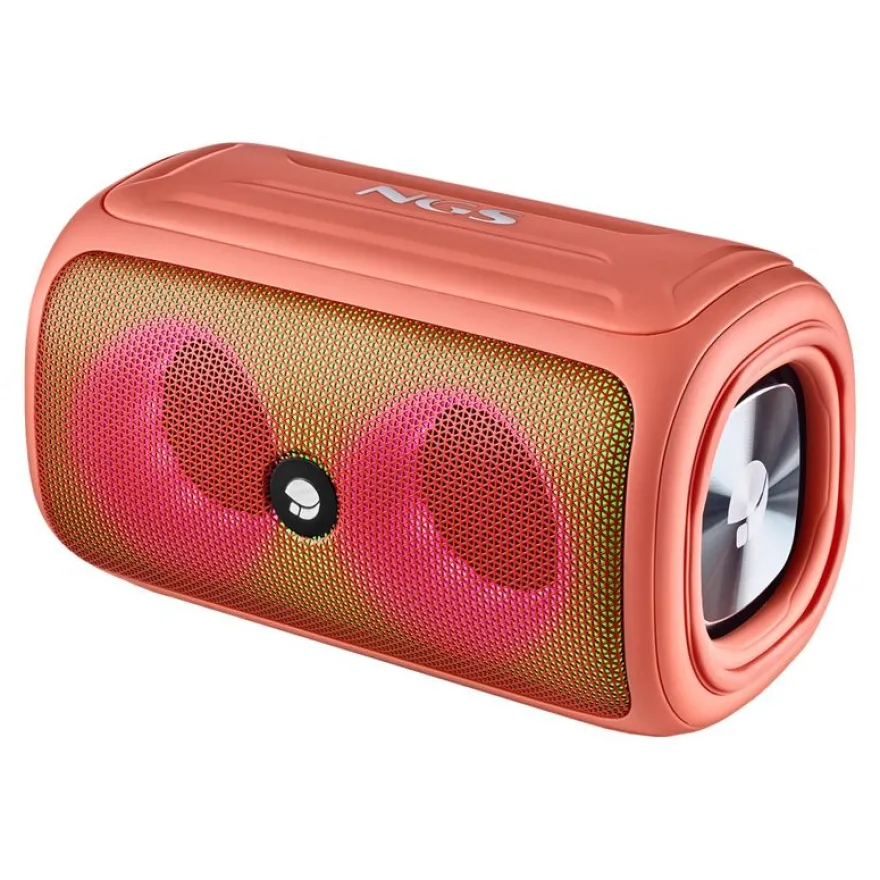 NGS Roller Beast - Mini enceinte sans fil - Bluetooth - 32 Watt - Corail