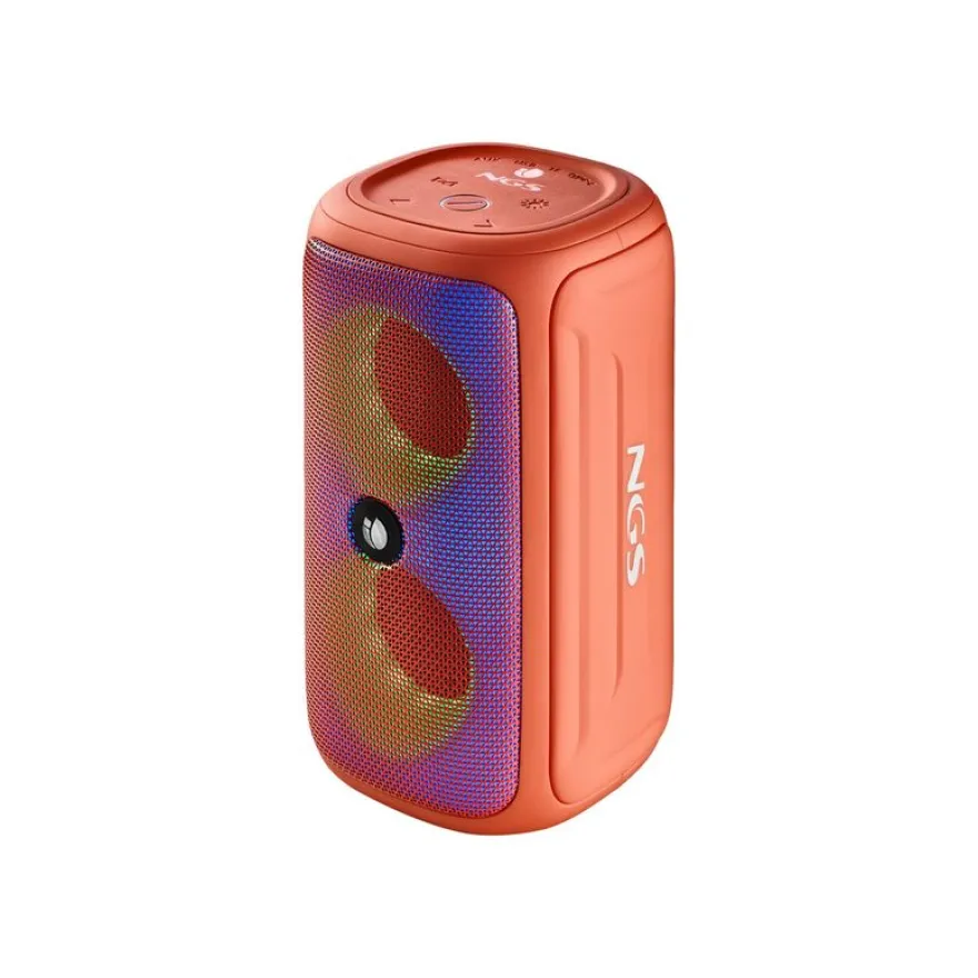 NGS Roller Beast - Mini enceinte sans fil - Bluetooth - 32 Watt - Corail
