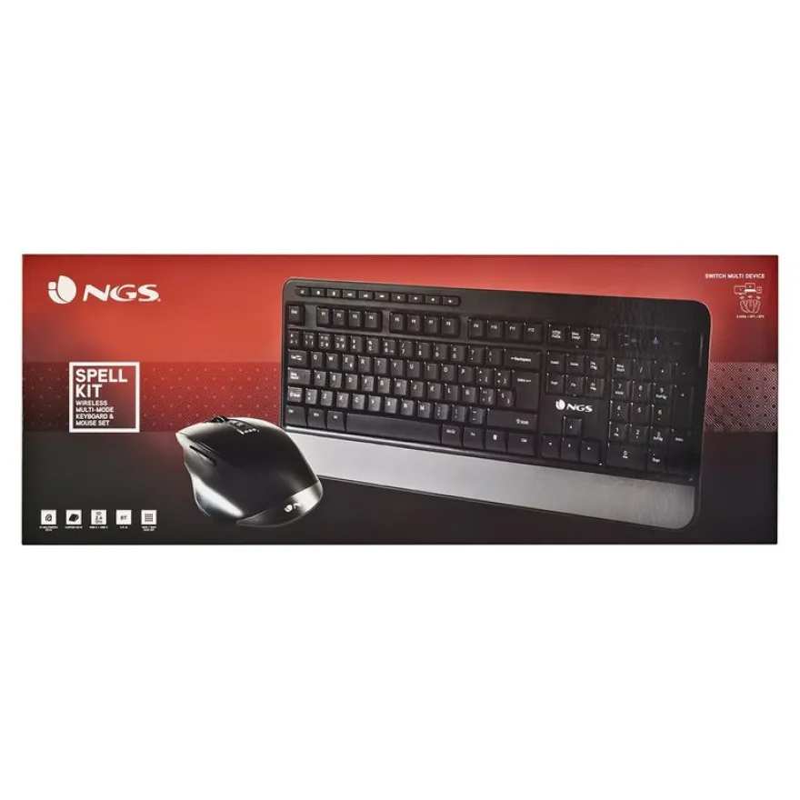 NGS Spell Kit - Ensemble clavier et souris sans fil - Azerty