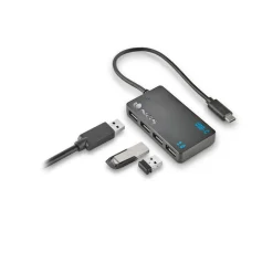 NGS Wonder IHUB4 - Concentrateur (hub) - USB-C, PC/MAC/tablet compatible - 4 x SuperSpeed USB 3.0 - de bureau
