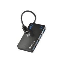NGS Wonder IHUB4 - Concentrateur (hub) - USB-C, PC/MAC/tablet compatible - 4 x SuperSpeed USB 3.0 - de bureau