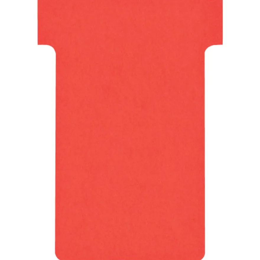 Nobo - 100 Fiches en T - Taille 2 - rouge
