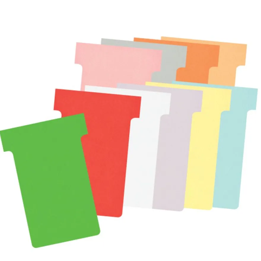 Nobo - 100 Fiches en T - Taille 2 - rouge