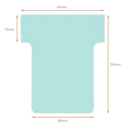 Nobo - 100 Fiches en T - Taille 1,5 - bleu