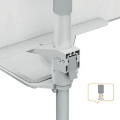 Nobo - Chevalet de conférence mobile - surface acier laqué magnétique - Move & Meet - 700 x 1000 mm