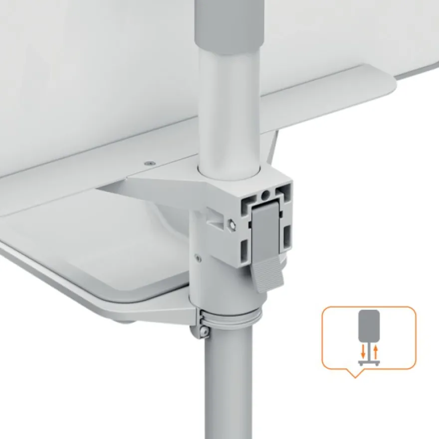Nobo - Chevalet de conférence mobile - surface acier laqué magnétique - Move & Meet - 700 x 1000 mm