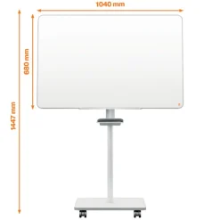 Nobo - Chevalet de conférence mobile - surface acier laqué magnétique - Move & Meet - 700 x 1000 mm