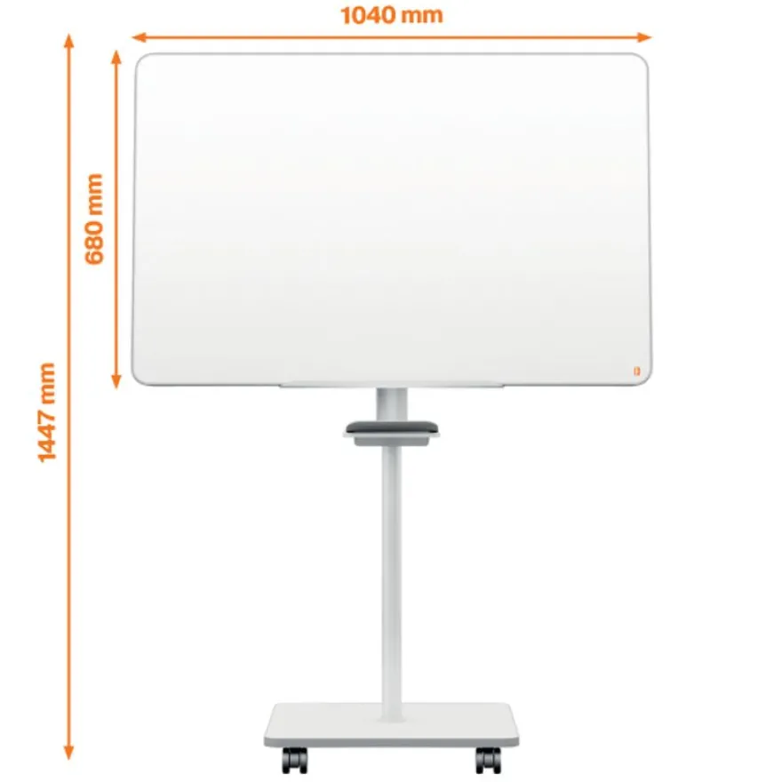 Nobo - Chevalet de conférence mobile - surface acier laqué magnétique - Move & Meet - 700 x 1000 mm
