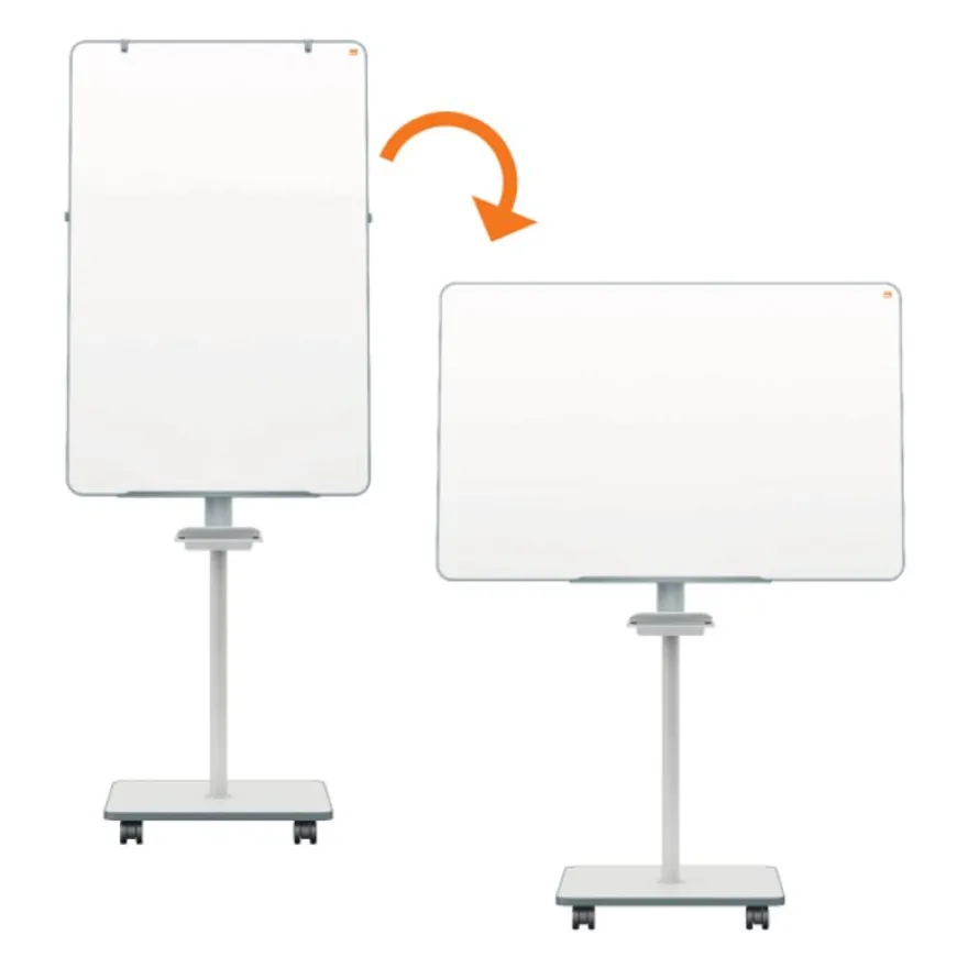 Nobo - Chevalet de conférence mobile - surface acier laqué magnétique - Move & Meet - 700 x 1000 mm