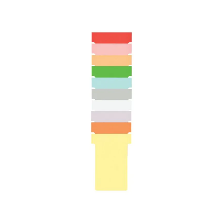 Nobo - Planning à fiches T - 13 colonnes - 80 x 96 cm - blanc