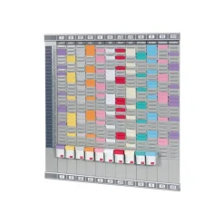 Nobo - Planning mural à cartes - 12 colonnes - 32 fentes - Indice 1.5 - 645 x 660 mm
