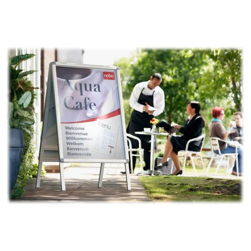Nobo - Stop trottoir/Chevalet porte-affiche clipsable 70 x 100 cm
