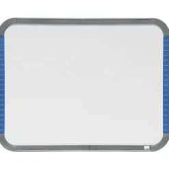 Nobo - Tableau blanc Slimline en acier laqué - 22 x 28 cm - magnétique - cadre blanc