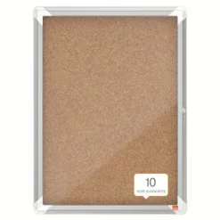 Nobo - Vitrine d'affichage - 4 feuilles A4 - surface liege - porte battante - 49,3 x 66,7 x 4,3 cm