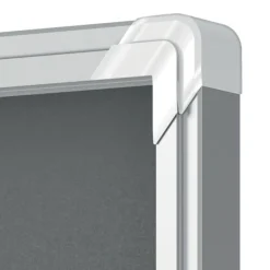 Nobo - Vitrine d'affichage - 6 feuilles A4 - surface en feutre gris - porte battante - 70,8 x 66,7 x 4,3 cm