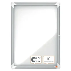 Nobo - Vitrine d'affichage - 4 feuilles A4 - surface magnetique - porte battante - 49,3 x 66,7 x 4,3 cm