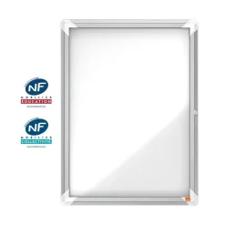 Nobo - Vitrine d'affichage - 4 feuilles A4 - surface magnetique - porte battante - 49,3 x 66,7 x 4,3 cm