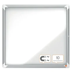 Nobo - Vitrine d'affichage - 6 feuilles A4 - surface magnetique - porte battante - 70,8 x 66,7 x 4,3 cm
