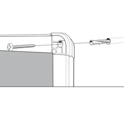 Nobo - Vitrine d'affichage - 9 feuilles A4 - surface en feutre bleu - porte battante - 70,8 x 96,9 x 4,3 cm