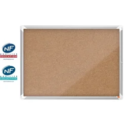 Nobo - Vitrine d'affichage - 8 feuilles A4 - surface liege - porte battante - 92,3 x 66,7 x 4,3 cm