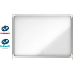 Nobo - Vitrine d'affichage - 8 feuilles A4 - surface magnetique - porte coulissante - 92,2 x 66,5 x 6,3 cm