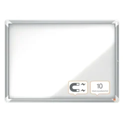 Nobo - Vitrine d'affichage - 8 feuilles A4 - surface magnetique - porte battante - 92,3 x 66,7 x 4,3 cm