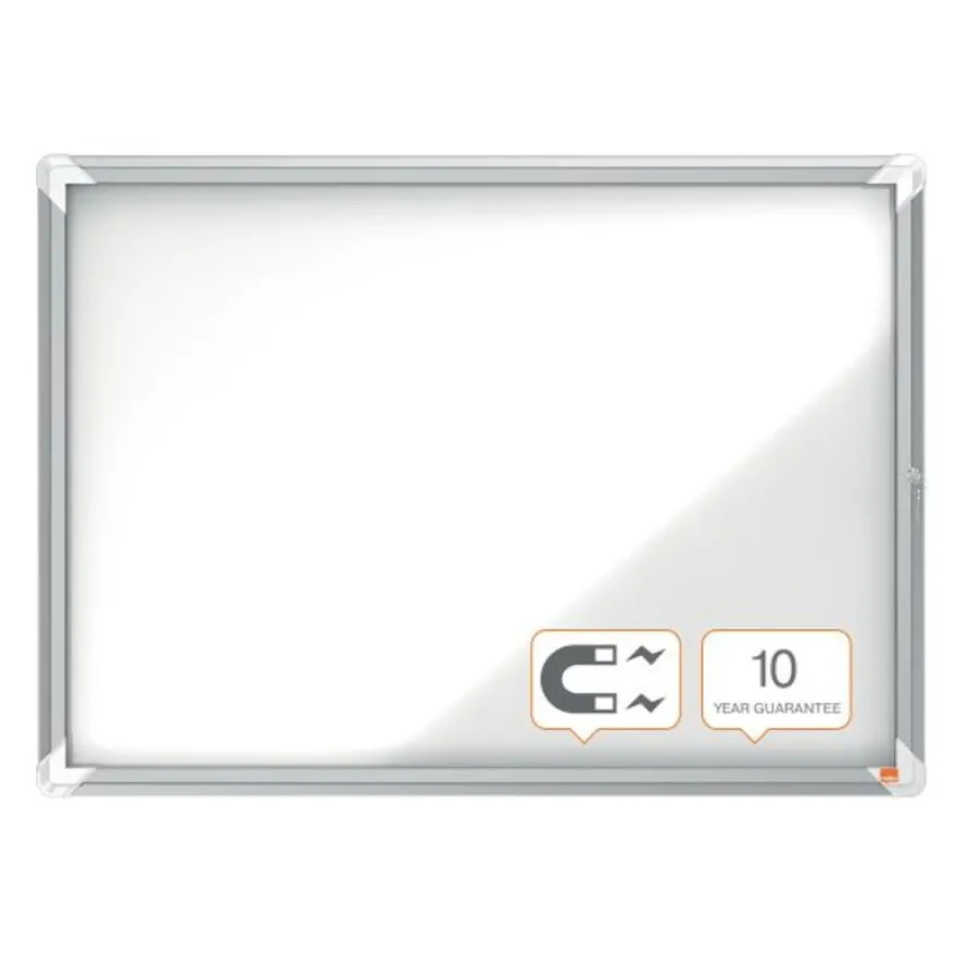 Nobo - Vitrine d'affichage - 8 feuilles A4 - surface magnetique - porte battante - 92,3 x 66,7 x 4,3 cm