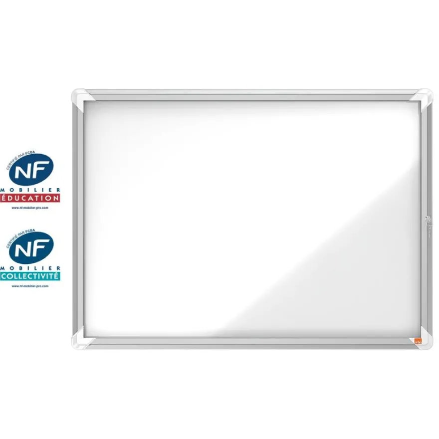 Nobo - Vitrine d'affichage - 8 feuilles A4 - surface magnetique - porte battante - 92,3 x 66,7 x 4,3 cm