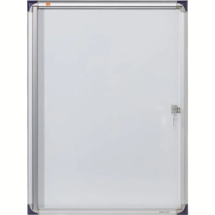 Nobo - Vitrine d'intérieur extra plate - 4 feuilles A4 - surface magnetique - porte battante - 51 x 68 x 2,5 cm