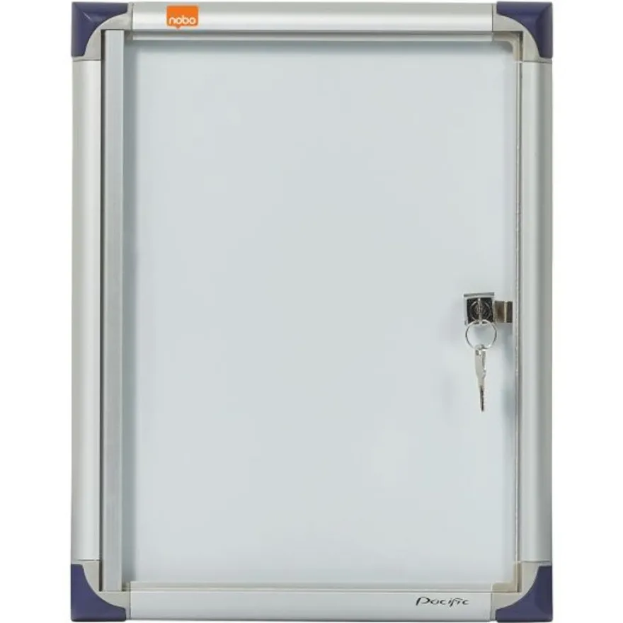 Nobo - Vitrine d'intérieur extra plate - 1 feuilles A4 - surface magnetique - porte battante - 30 x 38,5 x 2,5 cm