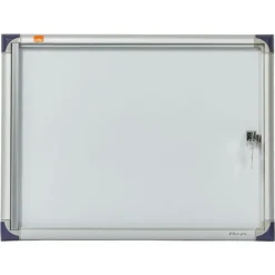 Nobo - Vitrine d'intérieur extra plate - 2 feuilles A4 - surface magnetique - porte battante - 38,5 x 50,5 x 2,5 cm