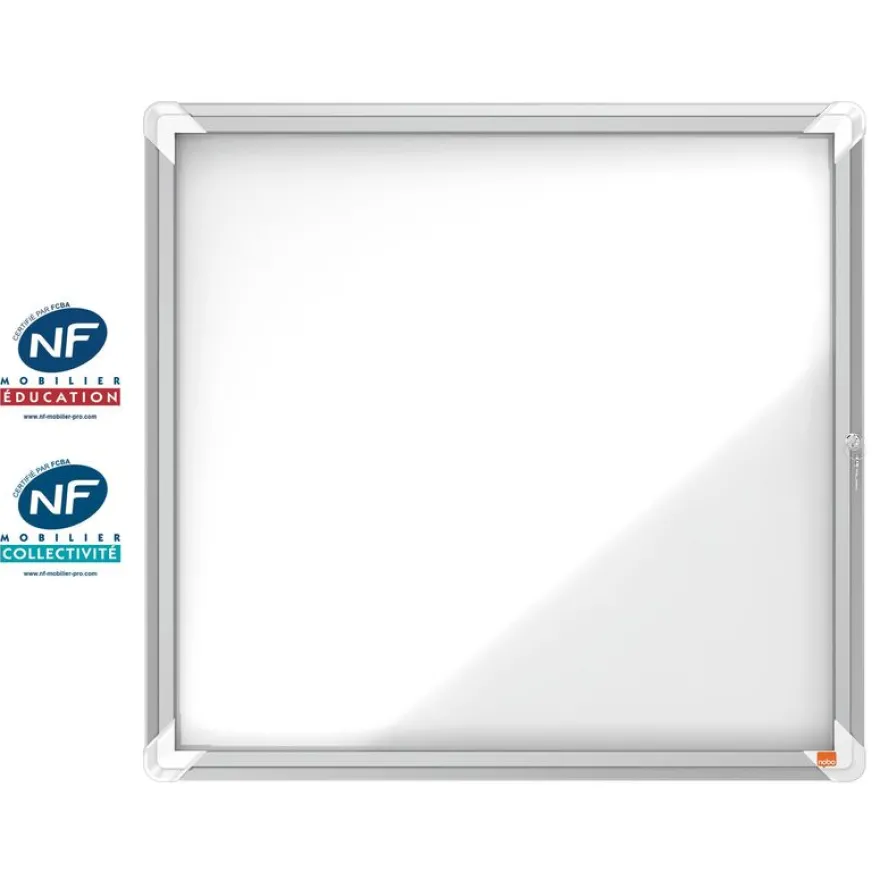 Nobo - Vitrine extérieure - 6 feuilles A4 - Surface magnétique - porte battante - 70,8 x 66,7 x 4,3 cm