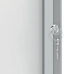 Nobo - Vitrine extérieure - 6 feuilles A4 - Surface magnétique - porte battante - 70,8 x 66,7 x 4,3 cm