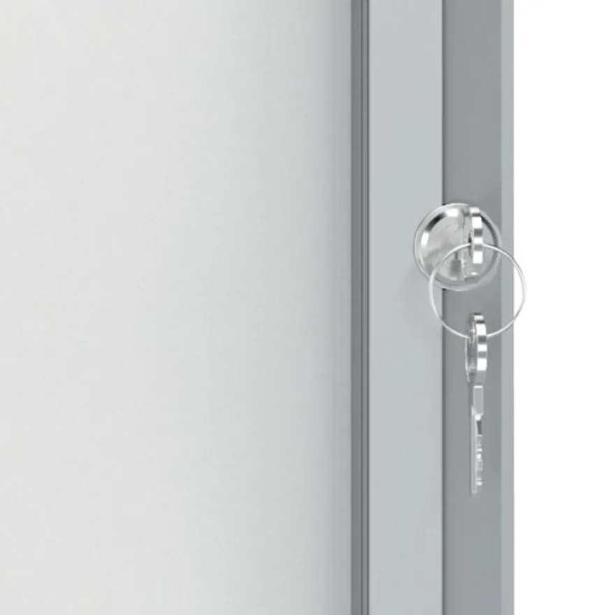 Nobo - Vitrine extérieure - 6 feuilles A4 - Surface magnétique - porte battante - 70,8 x 66,7 x 4,3 cm