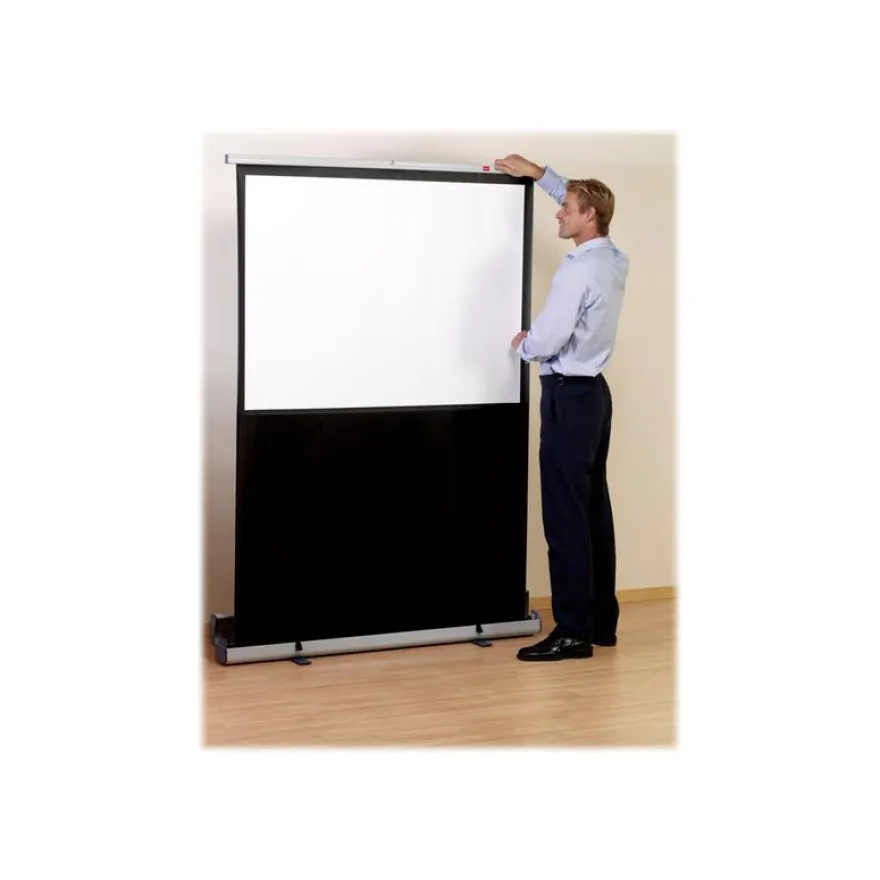NOBO écran de projection portable avec support de pose au sol - 162 x 122 cm