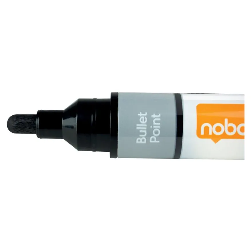 Nobo Liquid Ink - marqueur - noir, rouge, bleu, vert (pack de 4)