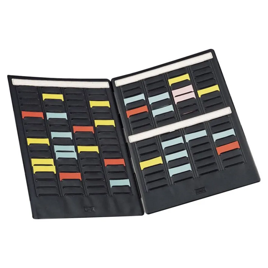 Nobo Mini - Planning portatif à fiches T - 2 volets - 24 x 31 cm