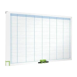 Nobo Performance - Planning effaçable à sec - hebdomadaire - 900 x 600 mm - 24 lignes 7 colonnes - magnétique