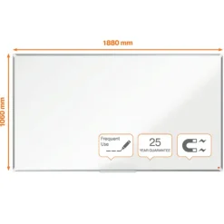 Nobo Premium Plus Widescreen - Tableau blanc émaillé - magnétique - 188 x 106 cm