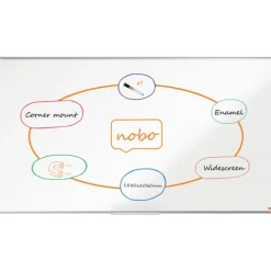 Nobo Premium Plus Widescreen - Tableau blanc émaillé - magnétique - 188 x 106 cm