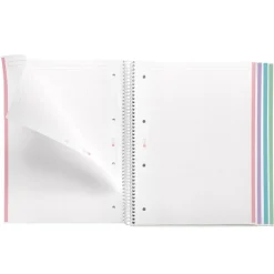 Notebook Aurora, Couverture souple, A4, quadrillage 5x5 mm, 120 feuilles de 4 couleurs, Miquelrius, West Bay.