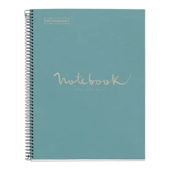 Notebook Eco Emotions, Carton recyclé, A4, quadrillage 5x5 mm, 80 feuilles de 1 couleur, Miquelrius, Bleu.