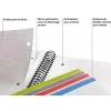 Notebook Emotions, Couverture souple, A4, lignes horizontales 7 mm, 120 feuilles de 5 couleurs, Miquelrius, Rose.