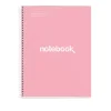 Notebook Emotions, Couverture rigide, A4, quadrillage 5x5 mm, 80 feuilles de 1 couleur, Miquelrius, Rose.