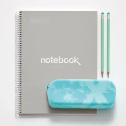 Notebook Emotions, Couverture rigide, A4, quadrillage 5x5 mm, 80 feuilles de 1 couleur, Miquelrius, Gris.