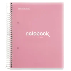 Notebook Emotions, Couverture souple, A5, lignes horizontales 7 mm, 120 feuilles de 5 couleurs, Miquelrius, Rose.