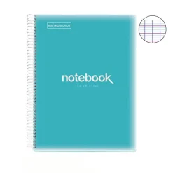 Notebook Emotions, Couverture souple, A4, séyès, 80 feuilles de 1 couleur, Miquelrius, Bleu Ciel.