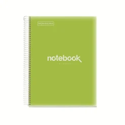 Notebook Emotions, Couverture souple, A4, séyès, 80 feuilles de 1 couleur, Miquelrius, Lime.