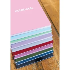 Notebook Emotions, Couverture rigide, A4, quadrillage 5x5 mm, 80 feuilles de 1 couleur, Miquelrius, Marine.